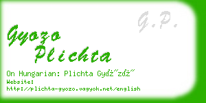 gyozo plichta business card